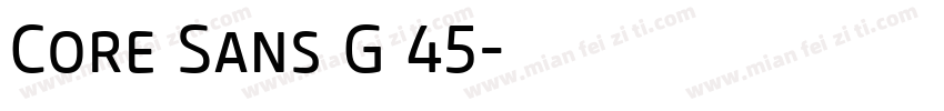 Core Sans G 45字体转换